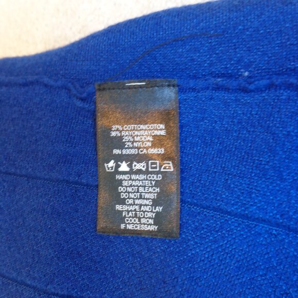 New! NIC+ZOE Women's Navy Twirl Knit Sleeveless Fit Flare Dress‎ Size S - Picture 8 of 8